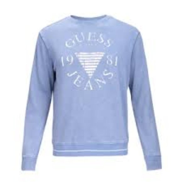 Guess Jeans 1981 Casual Sweater Blue Size Large - Picture 1 of 5
